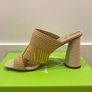 Sam Edelman Kamryn Natural Raffia size 9 NEW